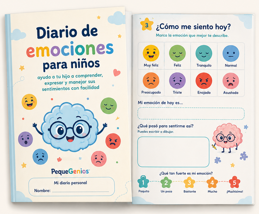 Diario de emociones para niños: ayuda a tu hijo a comprender, expresar y manejar sus sentimientos con facilidad